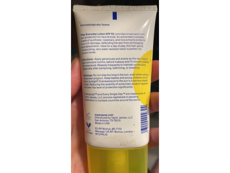 Supergoop! Play Everyday Lotion, SPF 50, 2.4 fl oz/71 mL