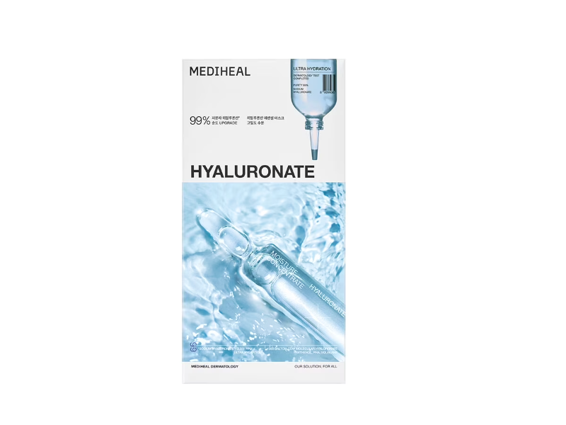Mediheal Essential Mask, Hyaluronate, 0.81 fl oz/24 mL, 10 Count