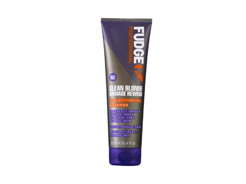 Fudge Proffesional Clean Blonde Damage Rewind Violet-Toning Shampoo, 8.4 fl oz/250 mL