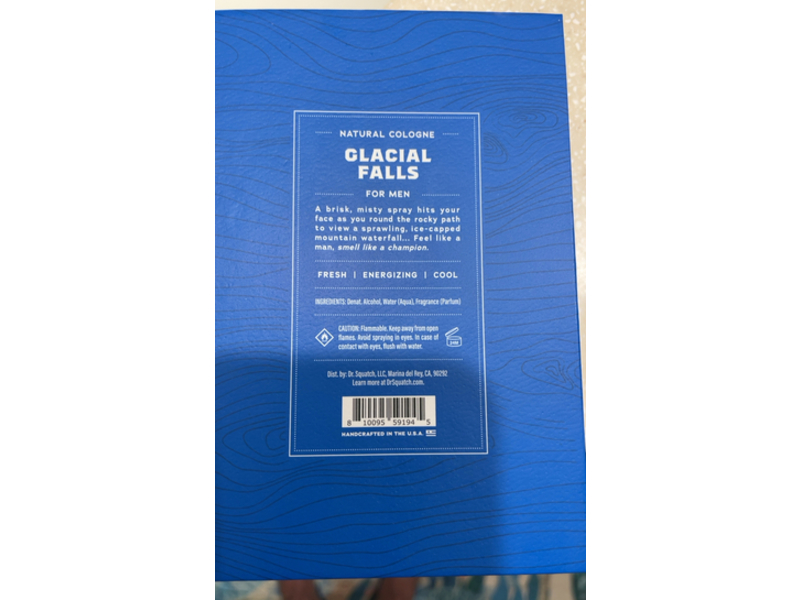 Dr. Squatch Natural Cologne, Glacial Falls, 1.7 fl oz/50 mL