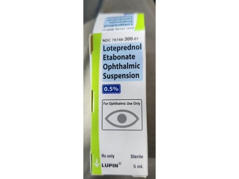 Loteprednol Etabonate Ophthalmic Suspension 0.5%, 5 mL, Lupin (Rx)