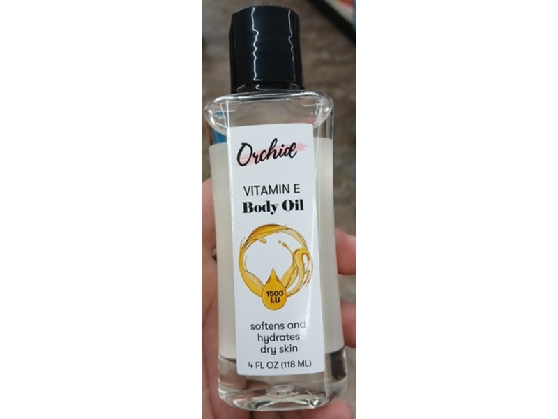 Orchid Body Oil, Vitamin E, 4 fl oz/118 mL