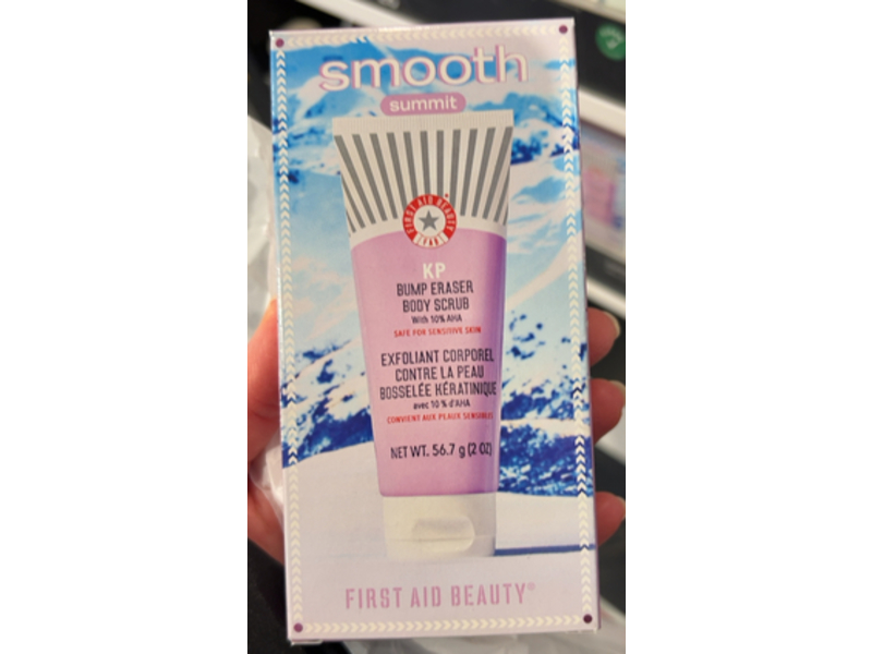 First Aid Beauty Smooth Summit Bump Eraser Body Scrub, 10% AHA, 2 oz/56.7 g