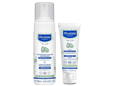 Mustela Baby Natural Baby Shampoo & Cradle Cap Cream Set