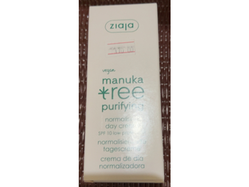 Ziaja Purifying Normalizing Day Cream, Manuka Tree, SPF 10, 1.7 fl oz/50 mL