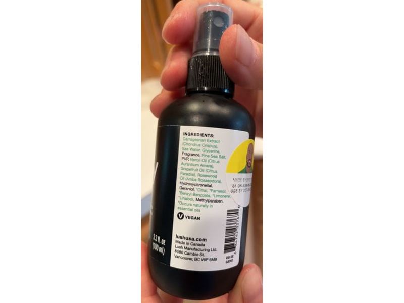 Lush Hair Mist, Sea Spray, 3.3 fl oz/100 mL