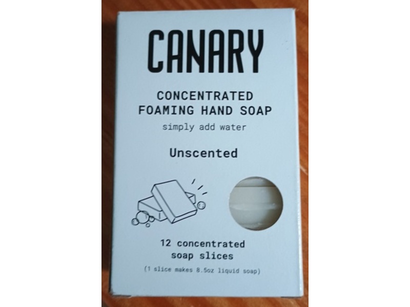 Canary Concentrated Foaming Hand Soap Bar, Unscented, 12 Count