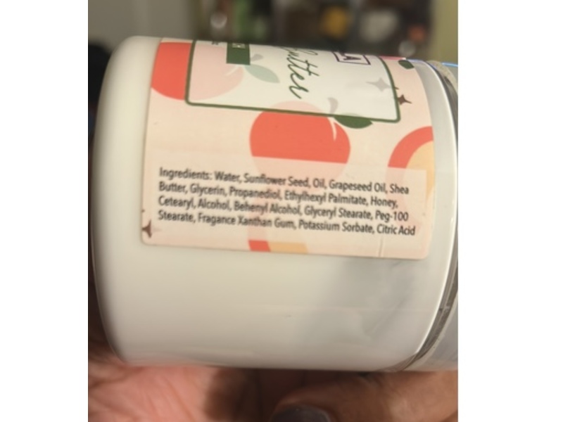 Itzy Lala Body Butter, Peach, 8 oz