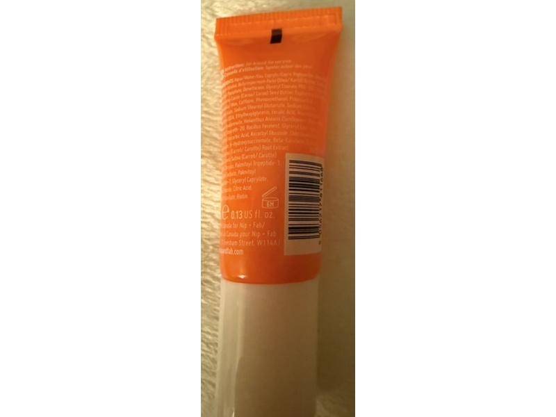 Nip+Fab Illuminate Eye Cream, Vitamin C, 0.13 fl oz/4 mL