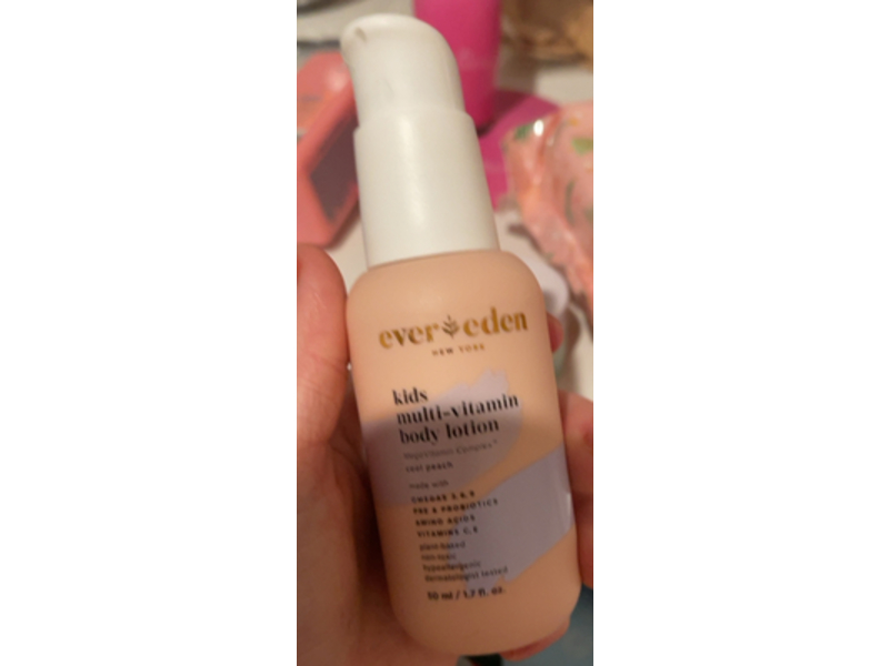 Evereden Kids Multi - Vitamin Body Lotion, Cool Peach, 1.7 fl oz/50 mL