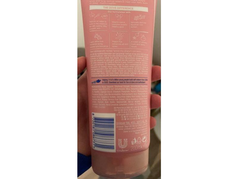 Dove Skin Glow Oil-In-Milk Body Lotion, 200 mL