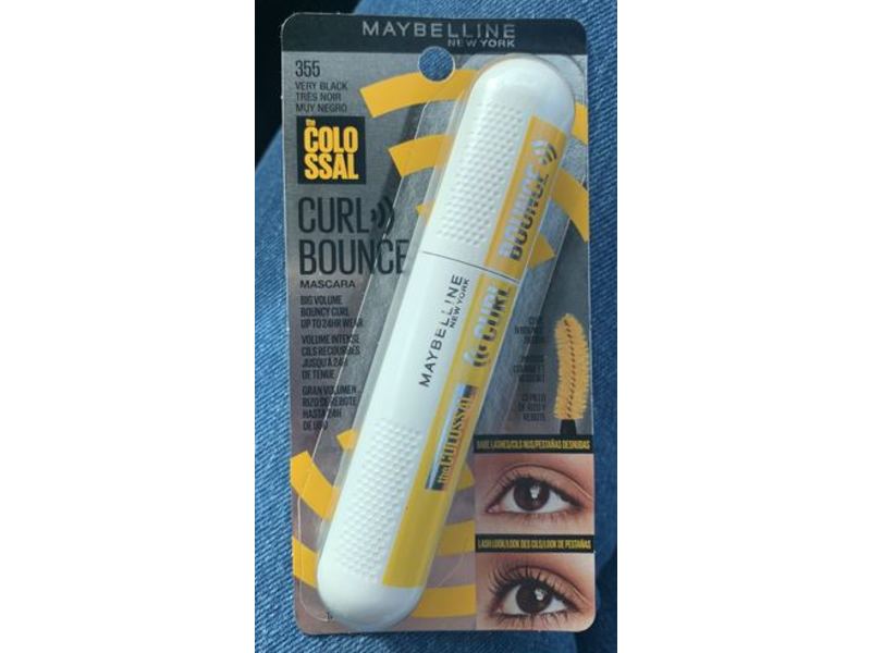 Maybelline New York The Colossal Curl Bounce Mascara, 355 Very Black, 0.33 fl oz/10 ml