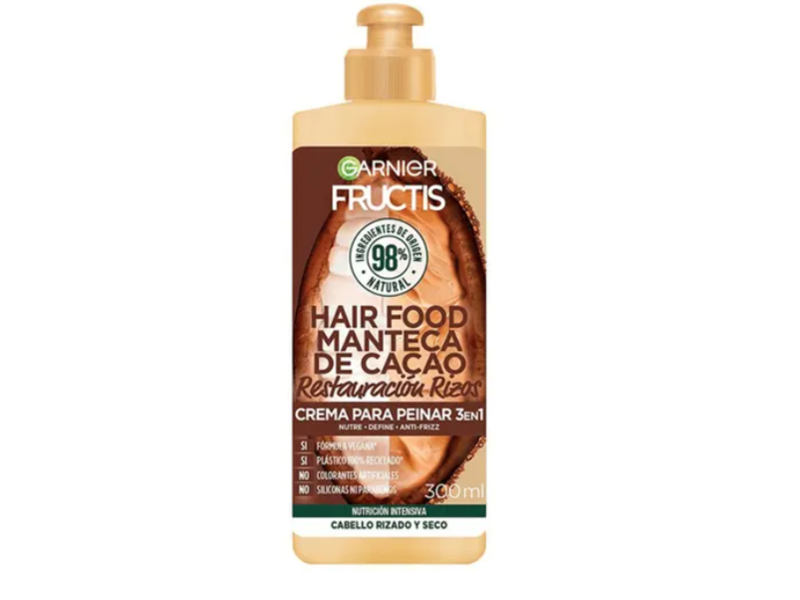 Garnier Fructis Hair Food 3-In-1 Styling Cream, Cocoa Butter, 300 mL