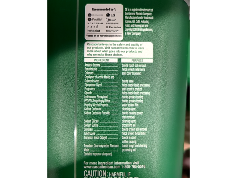 Cascade Total Clean ActionPacs, Fresh Scent, 53.2 oz/1.50 kg, 95 Pacs