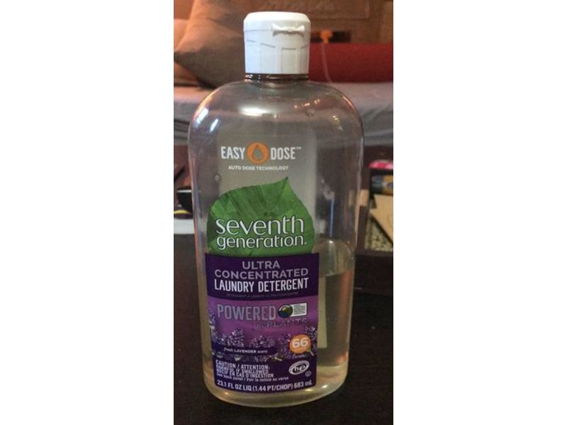 Seventh Generation Easy Dose Ultra Concentrated Laundry Detergent, Fresh Lavender, 23.1 oz/683 ml