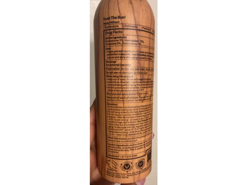 Sun Bum Premium Moisturizing Sunscreen Spray, SPF 50, 5 oz