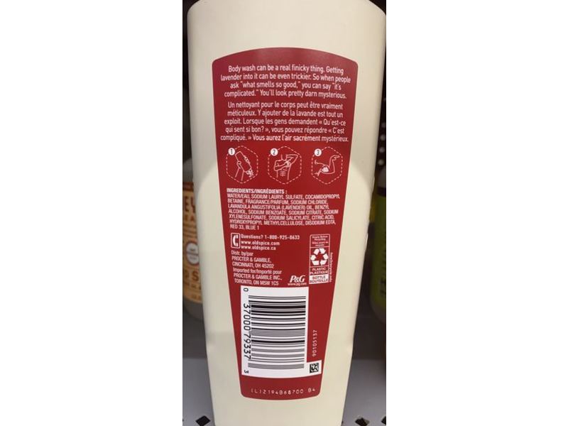 Old Spice Body Wash Relax, Lavender, 16 fl oz/473 mL