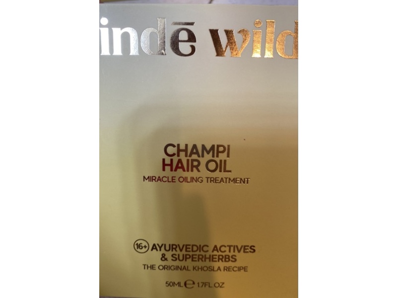 Inde Wild Champi Hair Oil, The Original Khosla Recipe, 1.7 fl oz/50 mL