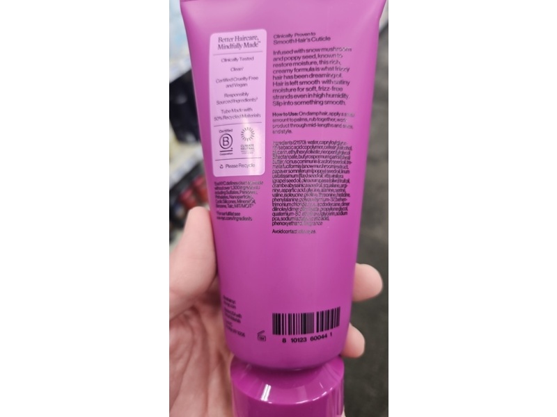 Eva Nyc Satin Dream Anti-Frizz Cream, Snow Mushroom & Poppy Seed, 5.4 fl oz/160 mL