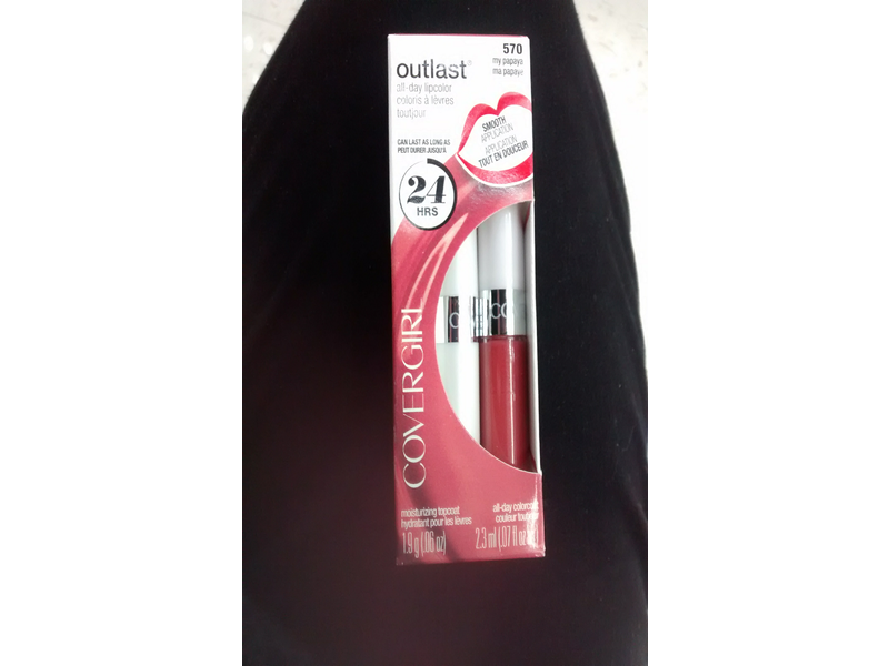 CoverGirl Outlast All-Day Moisturizing Lip Color, My Papaya .13 oz (4.2 g)