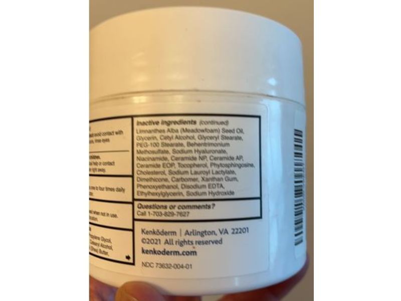 Kenkoderm Moisturizing Cream, 10 fl oz/295 mL