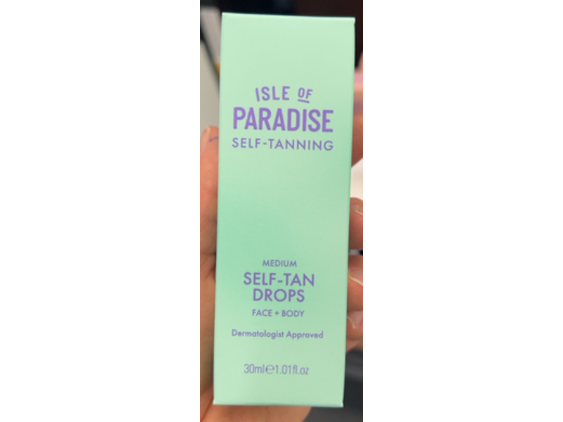 Isle Of Paradise Face + Body Self-Tanning Drops, Medium, 1.01 fl oz/30 mL