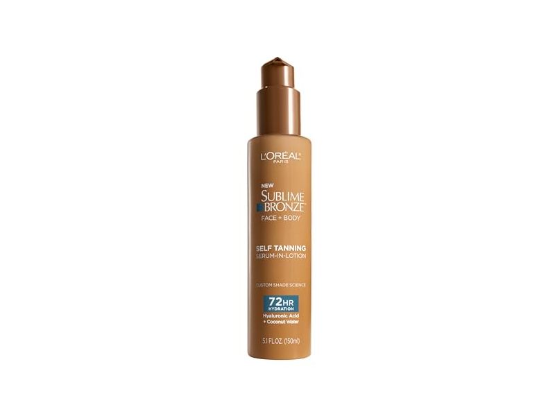 Loreal Paris Sublime Bronze Face + Body Self Tanning Serum In Lotion, 5.1 fl oz/150 mL