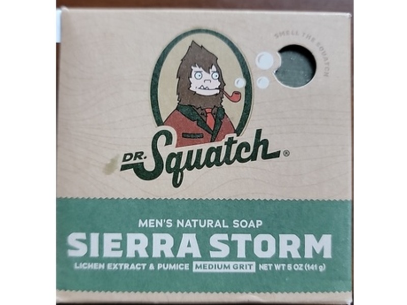 Dr. Squatch Men's Natural Soap, Sierra Storm, 5 oz/141 g