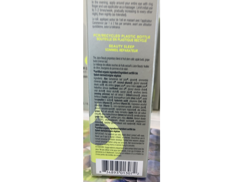 Stem Cellular Sleep Wrinkle Retinol Overnight Eye Cream, 0.5 fl oz/15 mL