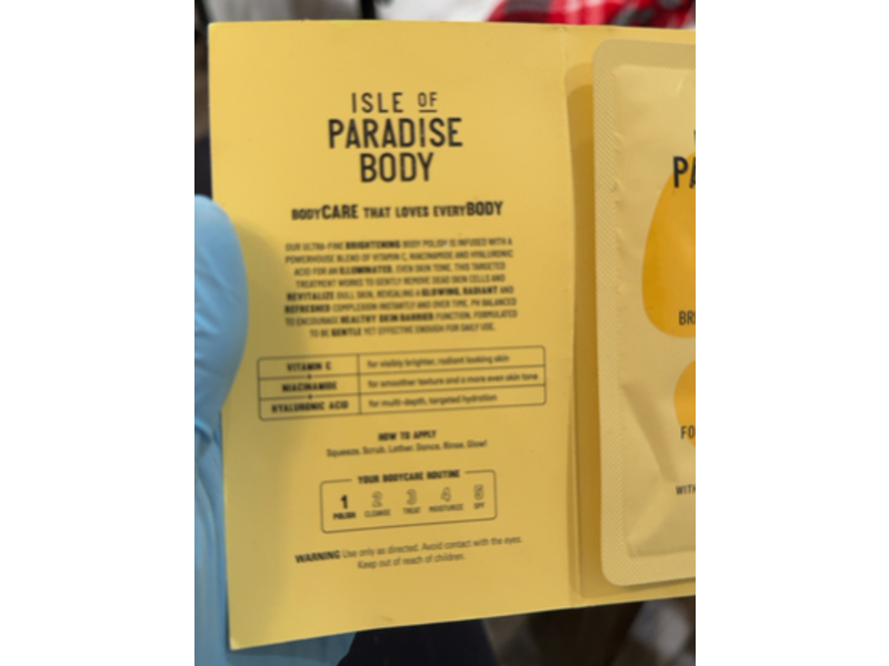 Isle of Paradise Body Polish, Brilliantly Bright, 7.77 fl oz/230 mL
