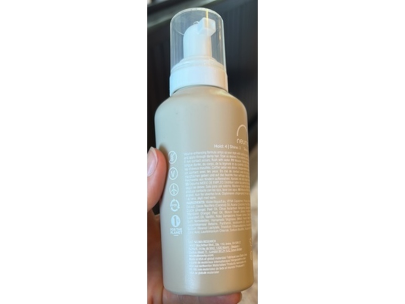 Neuma Neu Styling Mousse, Green Tea & Apricot Kernel Oil, 6.6 fl oz/195 mL