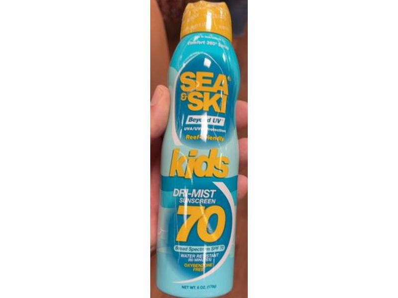 Sea & Ski Beyond UV Kids Sunscreen Spray, SPF 70, 6 oz/170 g