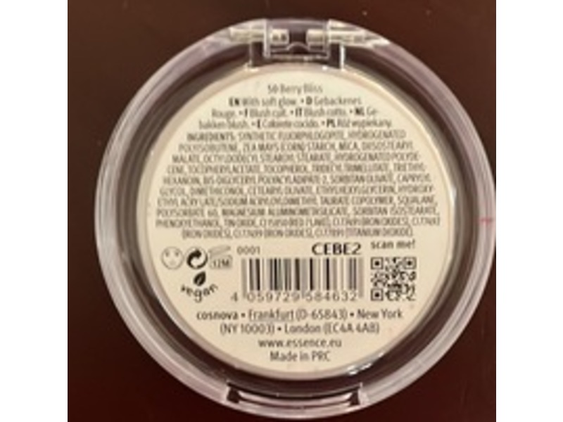 Essence Soft Baked Blush, 50 Berry Bliss, 0.15 oz/4.5 g