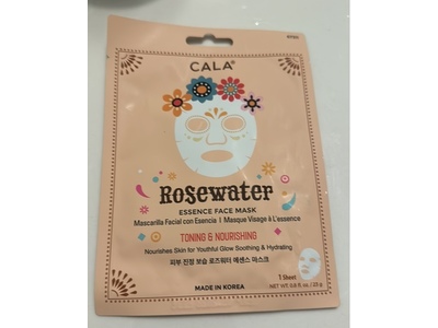 Cala Essence Face Mask, Toning & Nourishing, 0.8 fl oz/23 g, 1 Count