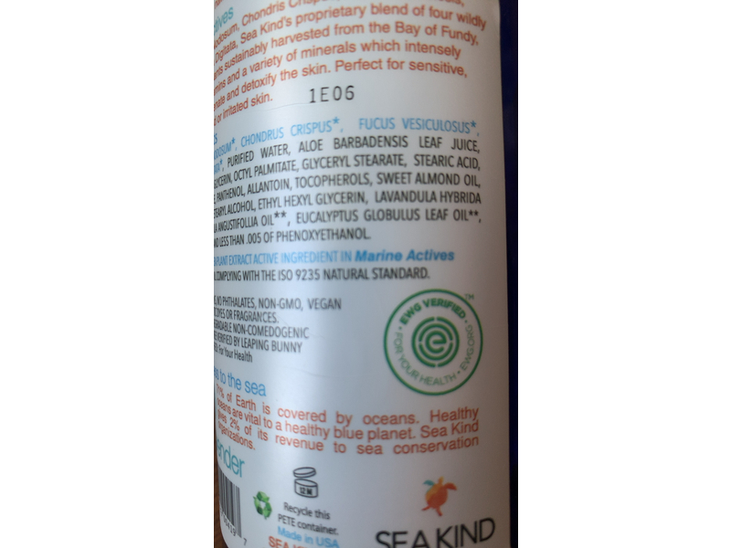 Sea Kind Hydrate Sea Plant Body Lotion, Lavender, 16 fl oz/473 mL