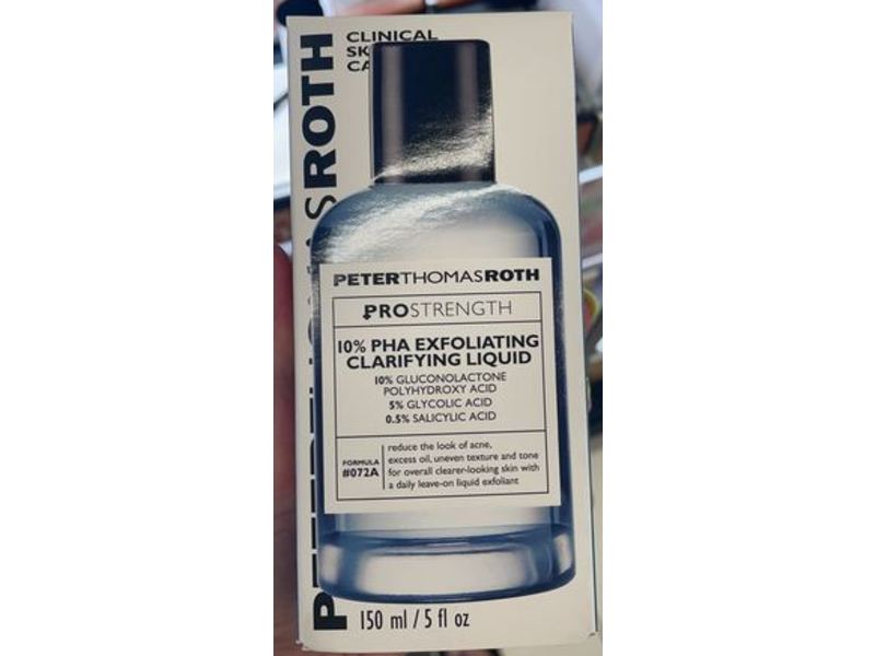 Peter Thomas Roth 10% Pha Exfoliating Clarifying Liquid, Pro Strength, 5 fl oz/150 ml