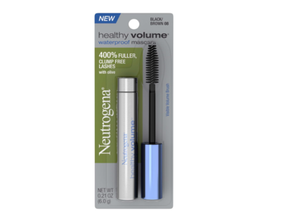 Neutrogena Healthy Volume Waterproof Mascara, 08 Black/Brown, 0.21 oz/6 g