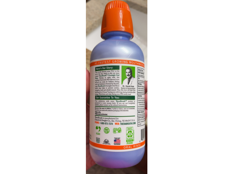 Thera Breath Fresh Breath Oral Rinse, Chamomile Mint, 16 fl oz/473 mL, Pack Of 2