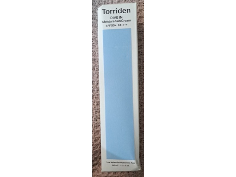 Torriden Moisture Sun Cream, Dive In SPF 50+ PA++++, 2.02 fl oz/60 mL