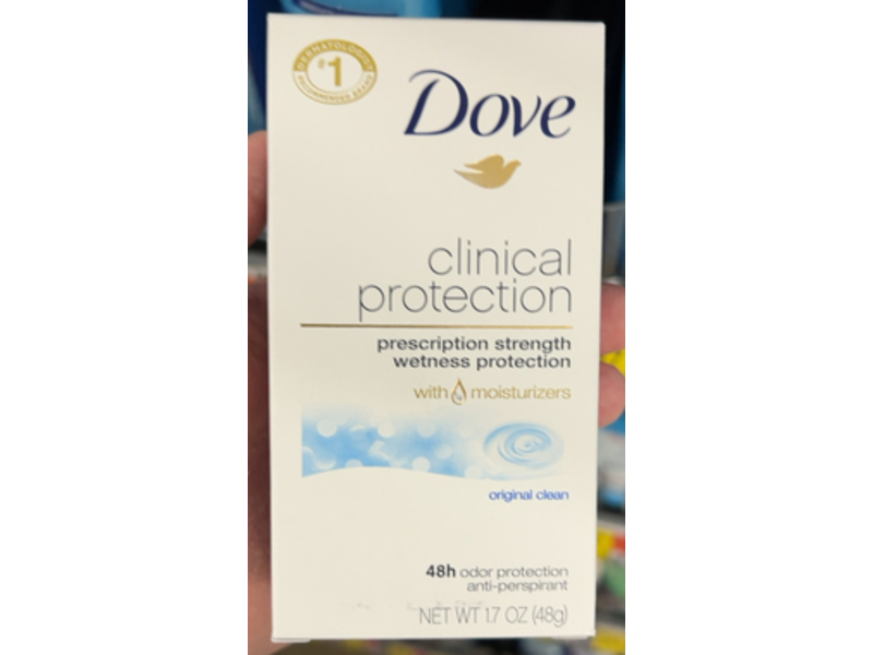 Dove Clinical Protection Antiperspirant, 1.7 oz/48 g