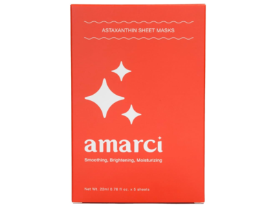Amarci Smoothing + Brightening * Moisturizing Sheet Mask, 0.78 fl oz/22 mL, 5 Count