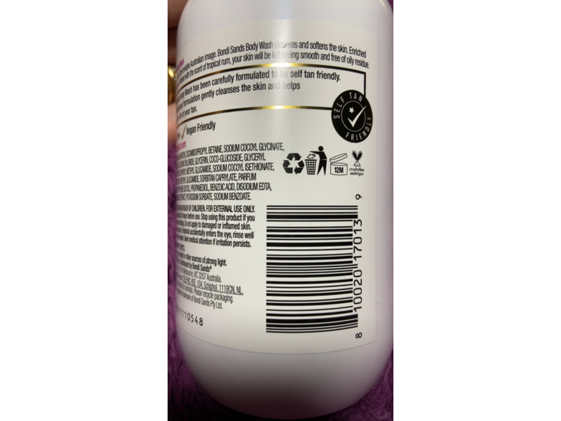 Bondi Sands Body Wash, Tropical Rum, 16.9 fl oz/500 mL