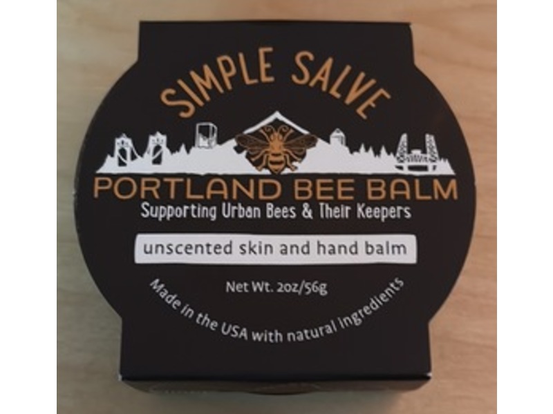 Portland Bee Balm Simple Salve Skin & Hand Balm, 2 oz/56 g