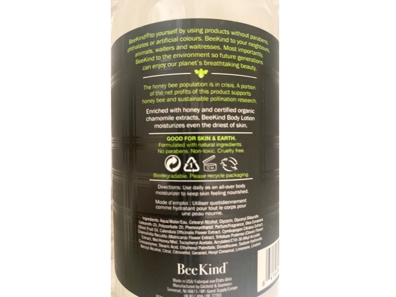 Gilchrist & Soames Bee Kind Body Lotion, Honey & Chamomile Extracts, 15.5 fl oz/458 mL