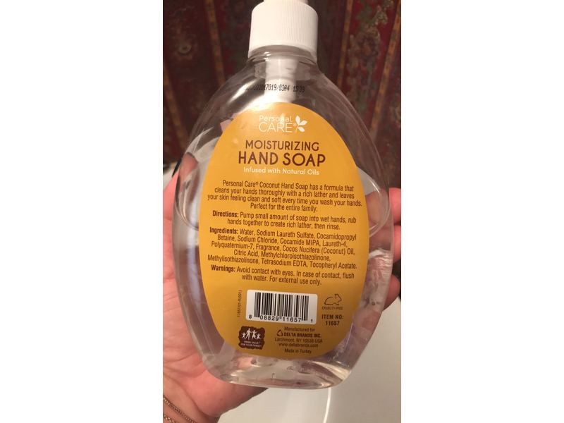 Delta Brands Personal Care Moisturizing Hand Soap, 13.5 fl oz/400 mL