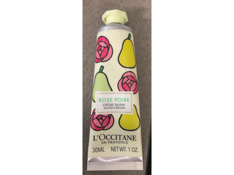 L'Occitane En Provence Creme Mains Hand Cream, Rose Poire, 1 oz/30 mL