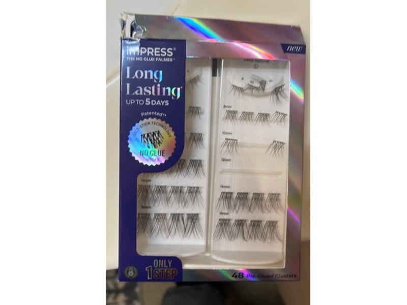 Kiss Impress False Eyelashes, Demi Natural, 48 Count
