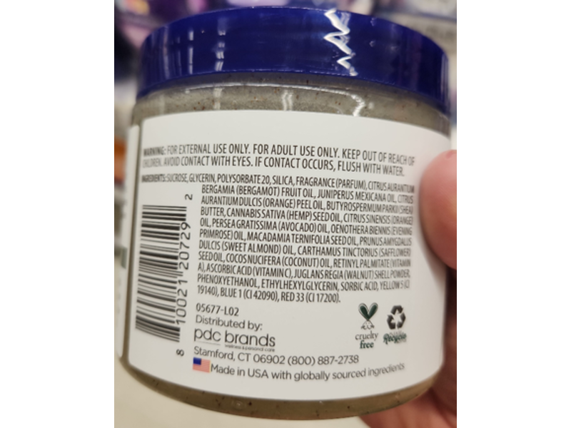 Dr Teal's Shea Sugar Scrub, Hemp Seed Oil, Essential Oils, Avocado Oil, 19 oz/538 g, Pack Of 3