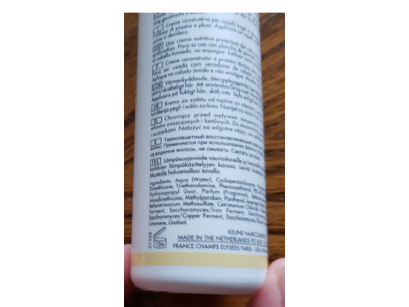 Keune Care Vital Nutrition Thermal Cream, 4.7 fl oz/140 mL