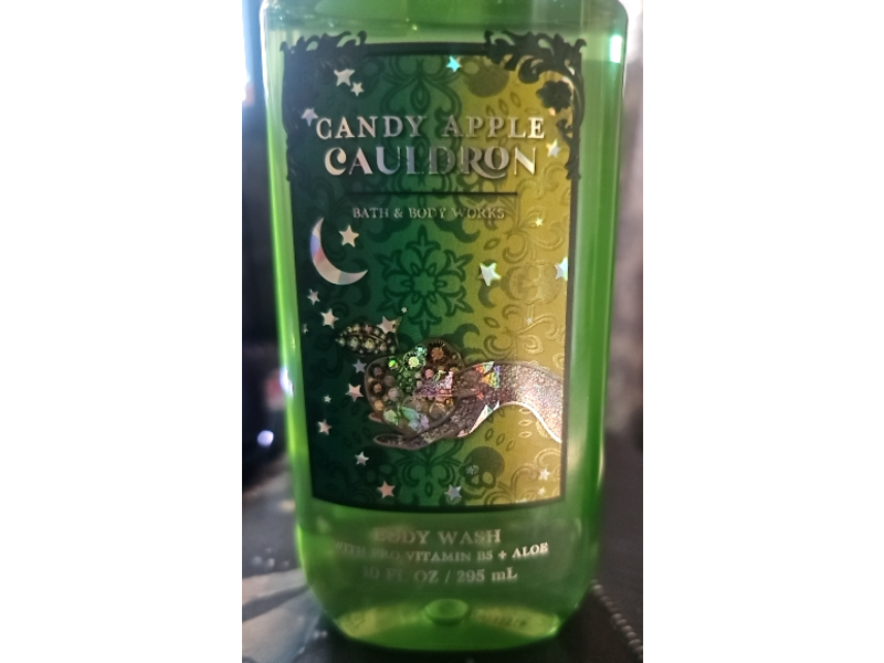 Bath & Body Works Candy Apple Cauldron Body Wash, Pro-Vitamin B5 + Aloe, 10 fl oz/295 mL